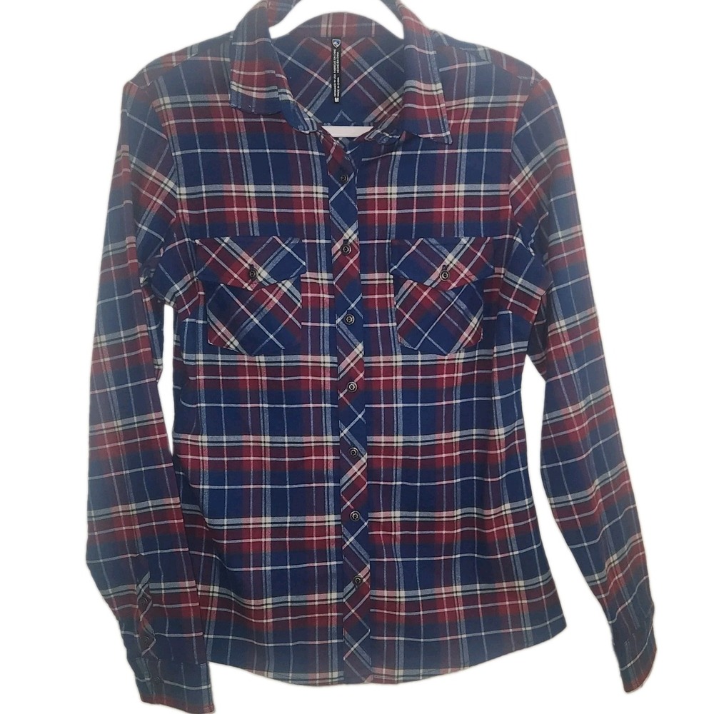 KUHL Alina Plaid Flannel Long Sleeve Button Up Shirt.
MEDIUM